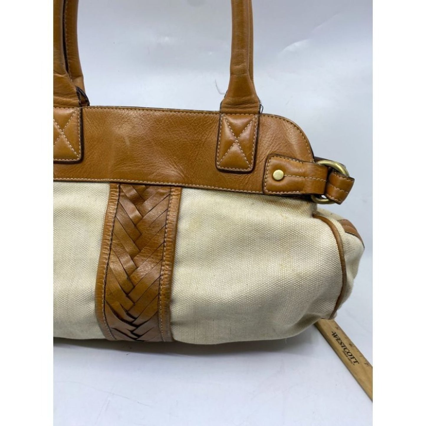 Cole Haan Cream Brown Mini Bag