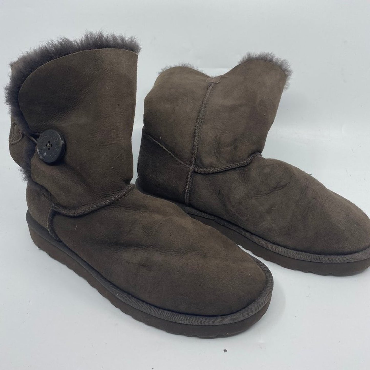 Mid UGG Dark Brown Boots Size: US 6