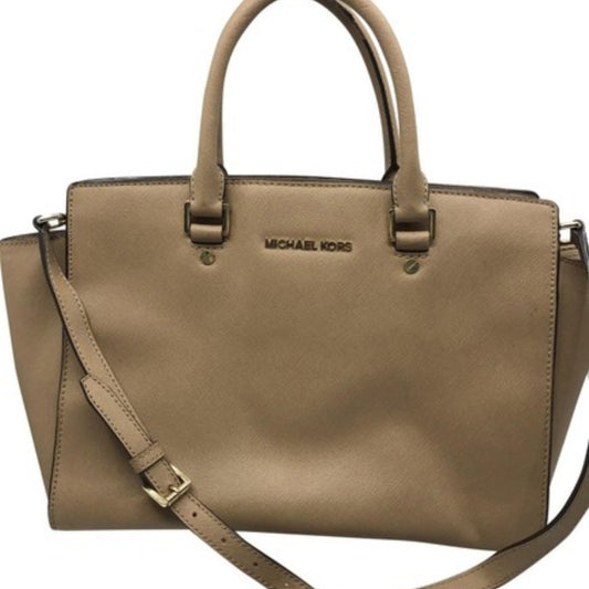 Michael Kors Tan Saffiano leather CrossBody Bag