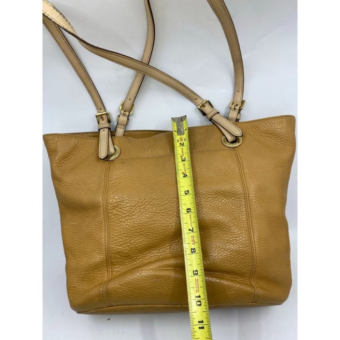 Michael Kors Classic Beige Leather Tote Bag