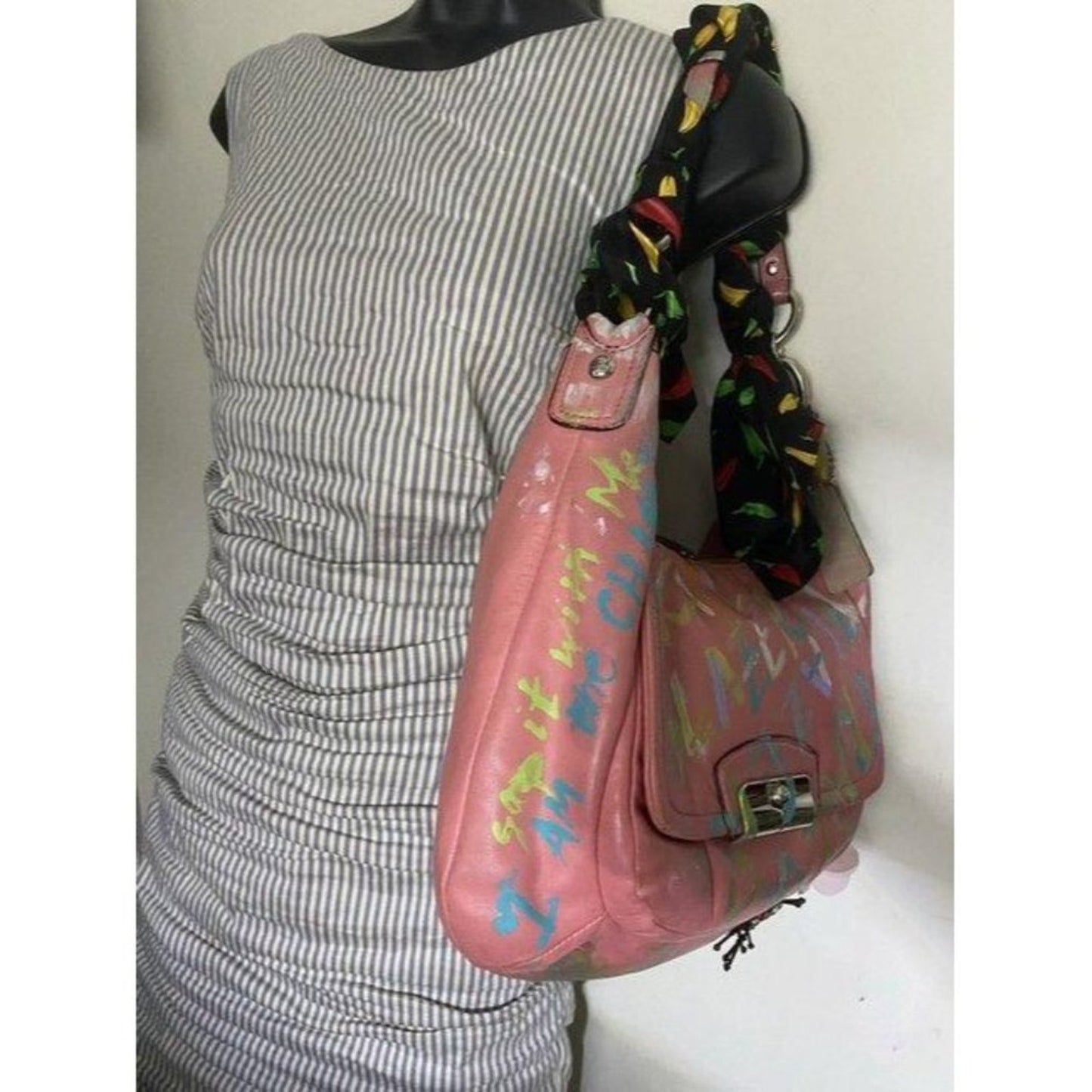 Coach w hand customized by me w applique street ar