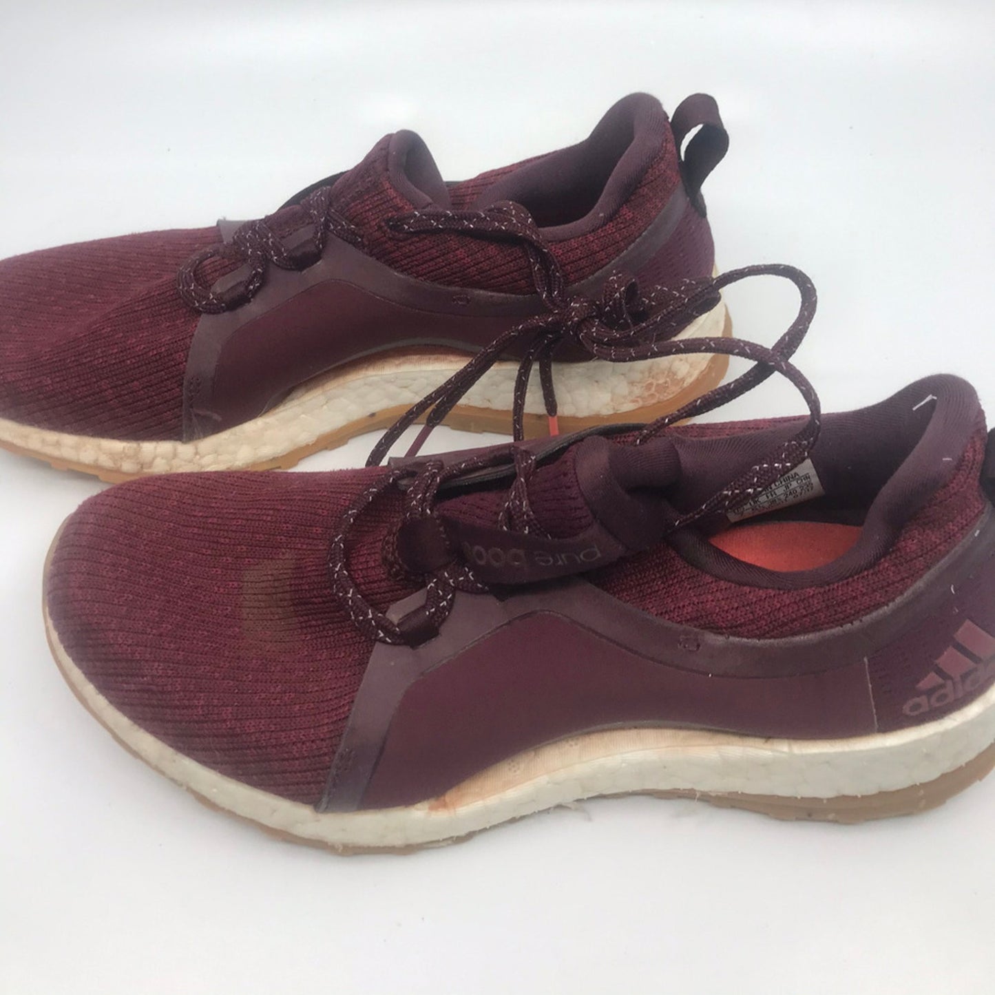 Adidas Pure Boost Red Sneakers Size 7F/6M