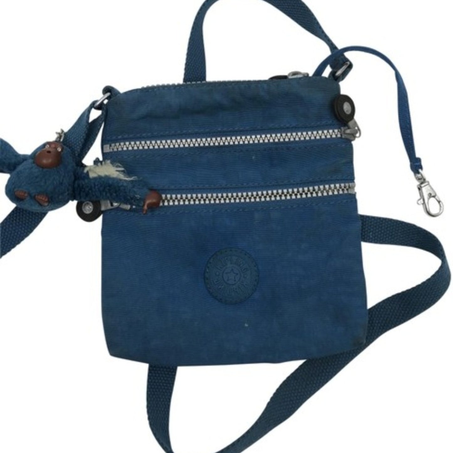 Kipling Blue Zip Nylon Cross Body Bag
