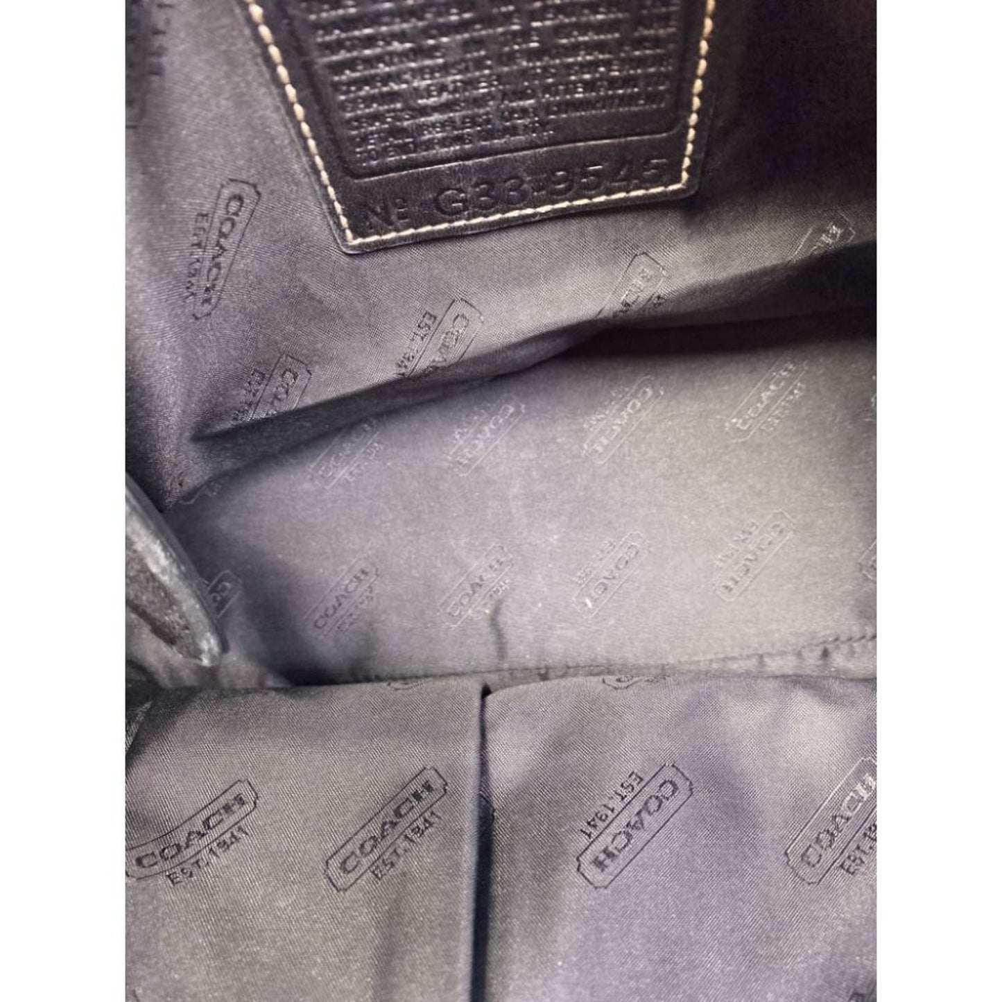 Coach Black Medium Leather Handbag