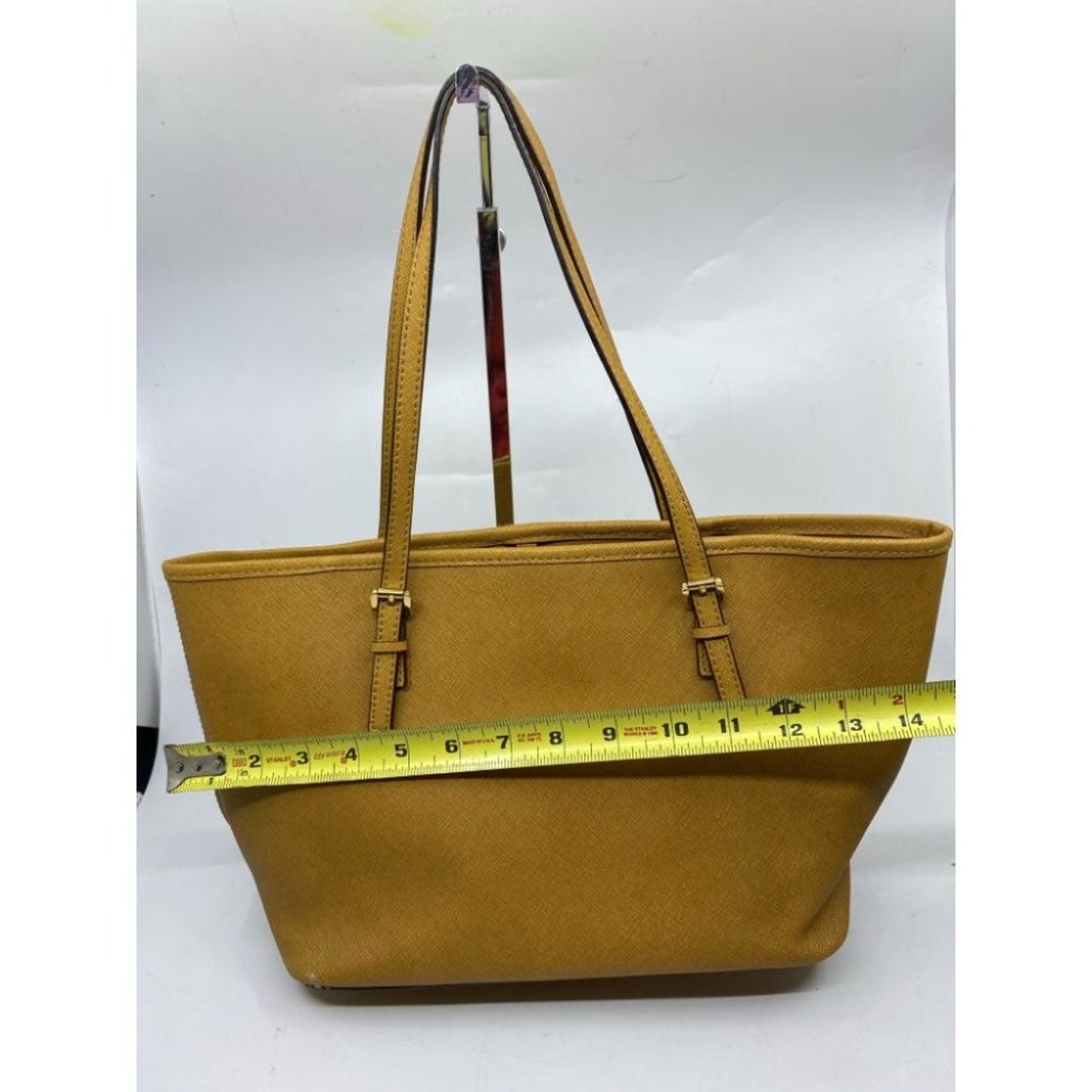 Michael Kors Orange Saffiano Leather Het Set Bag