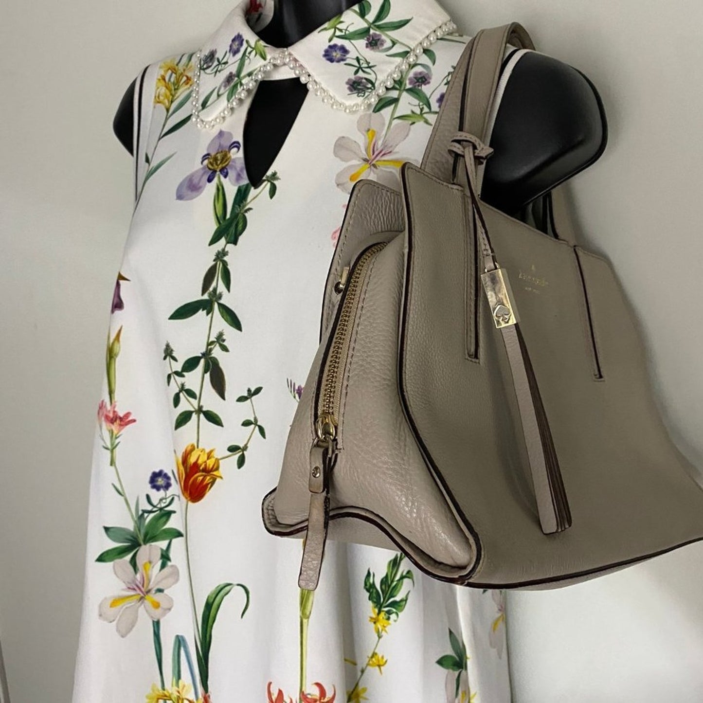 kate spade Silver Large/Medium Leather Handbag