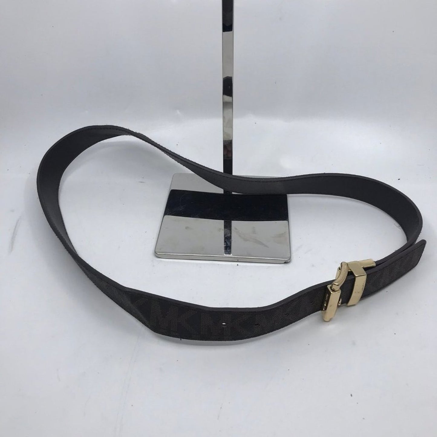Michael Kors Dark Brown Leather Belt