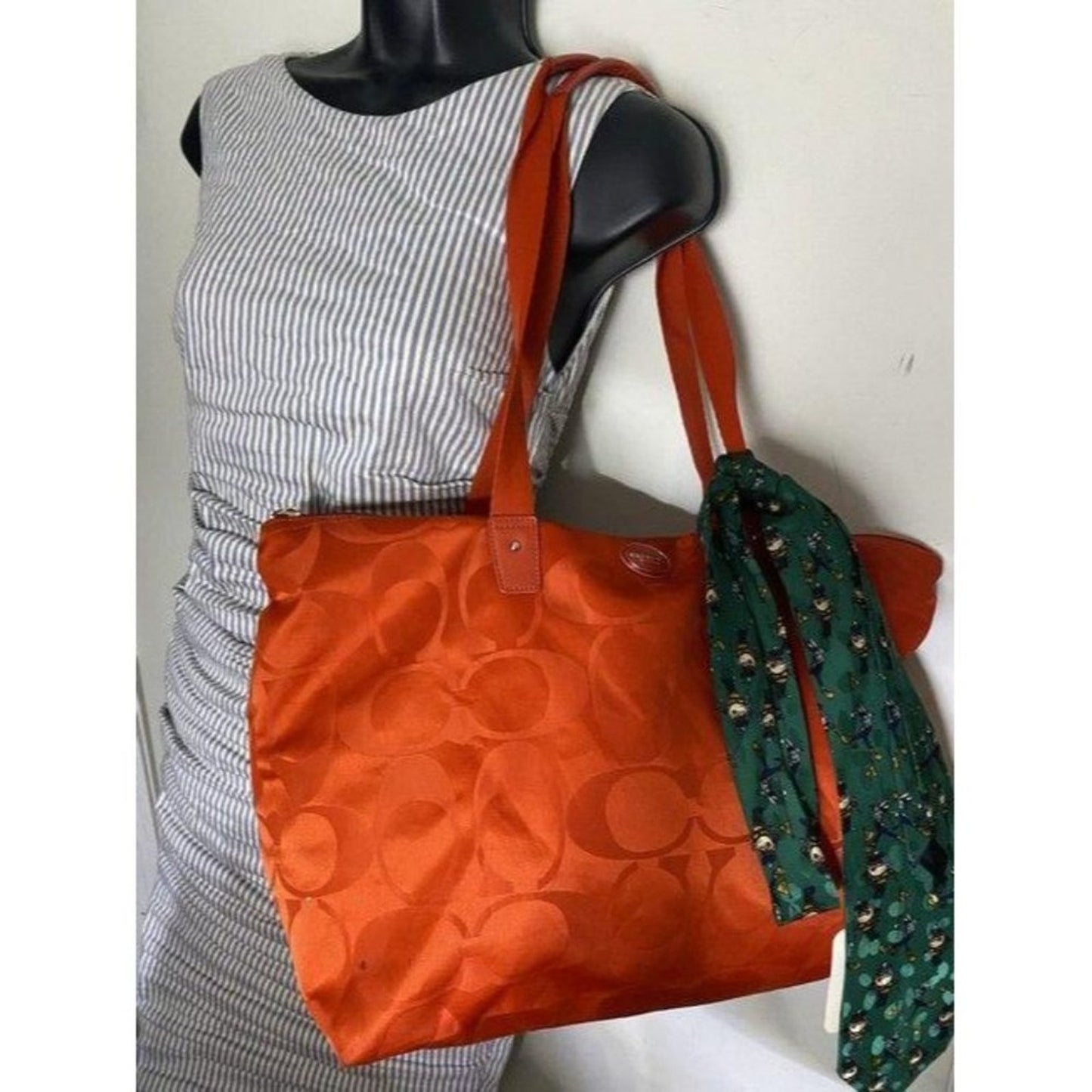 coach w w detachable specialty tie accent coral sh