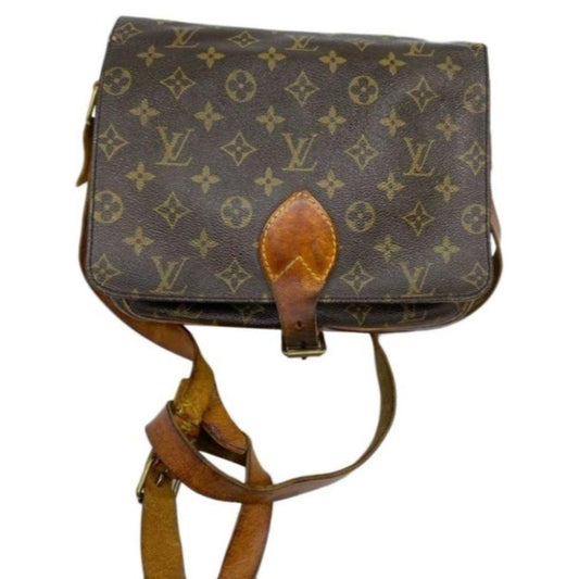LOUIS VUITTON Brown Vintage Monogram Crossbody Bag