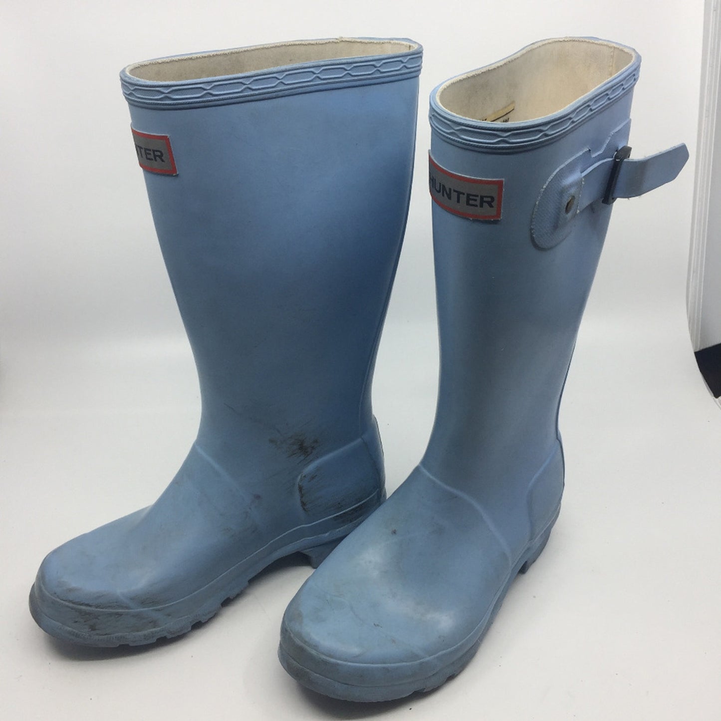 Unisex Hunter Boots Light Blue Size US 2M/3F
