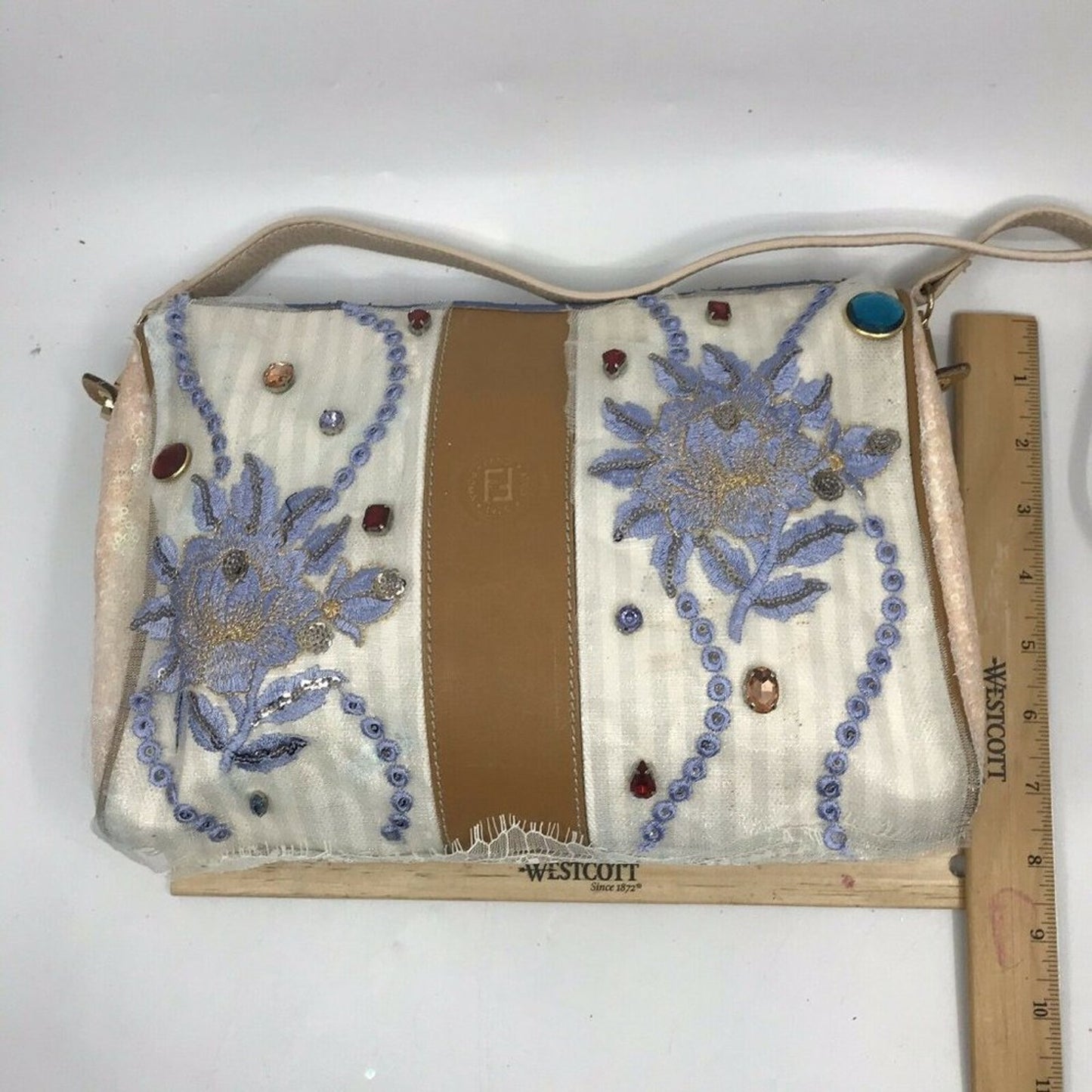 FENDI Vintage Customized Crossbody W/ Rhinestones