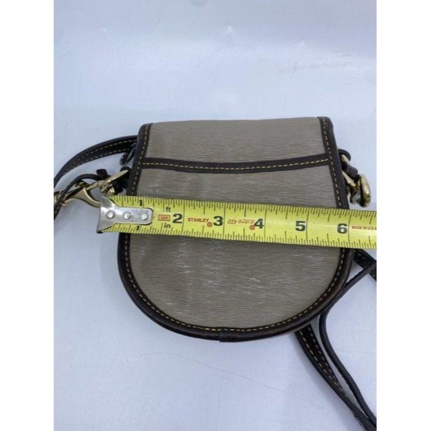 dooney and bourke small gray black cross body bag