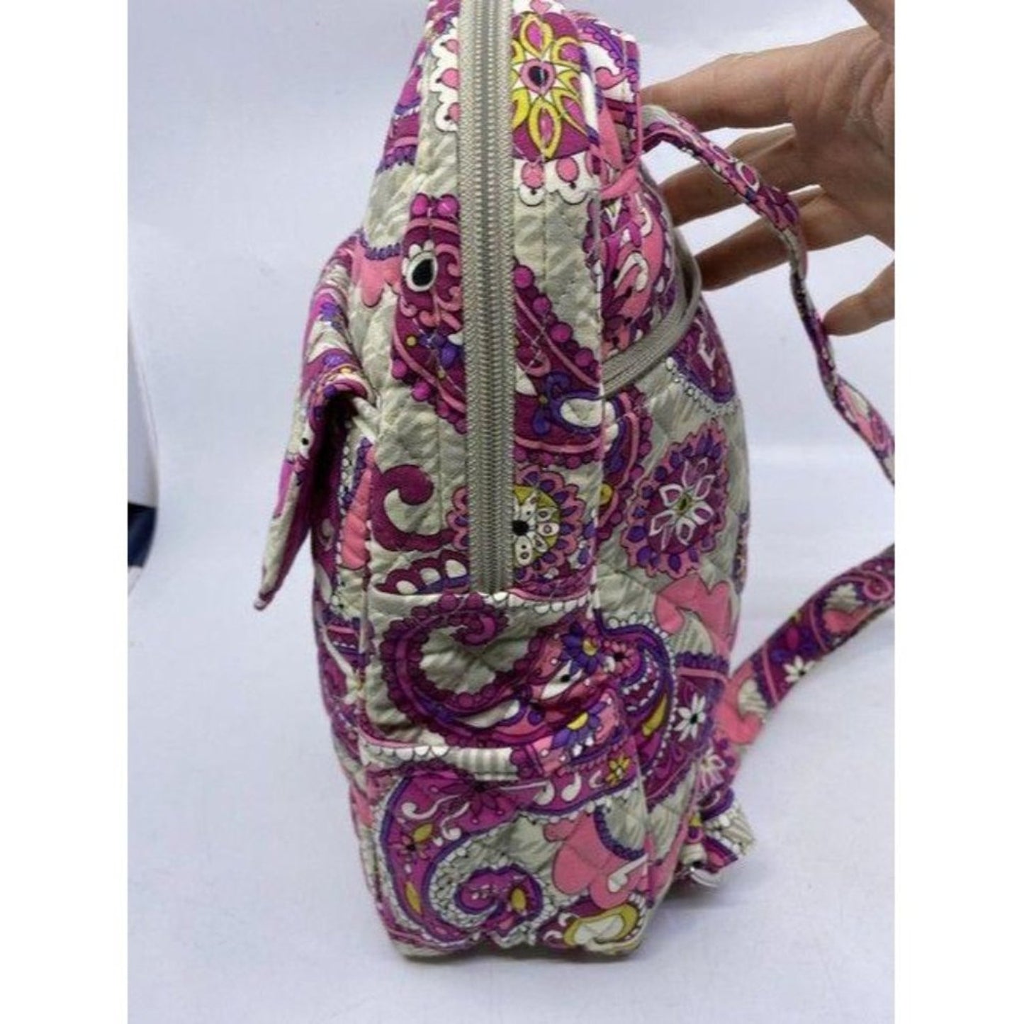 Vera Bradley Msrp Pink Gray Backpack