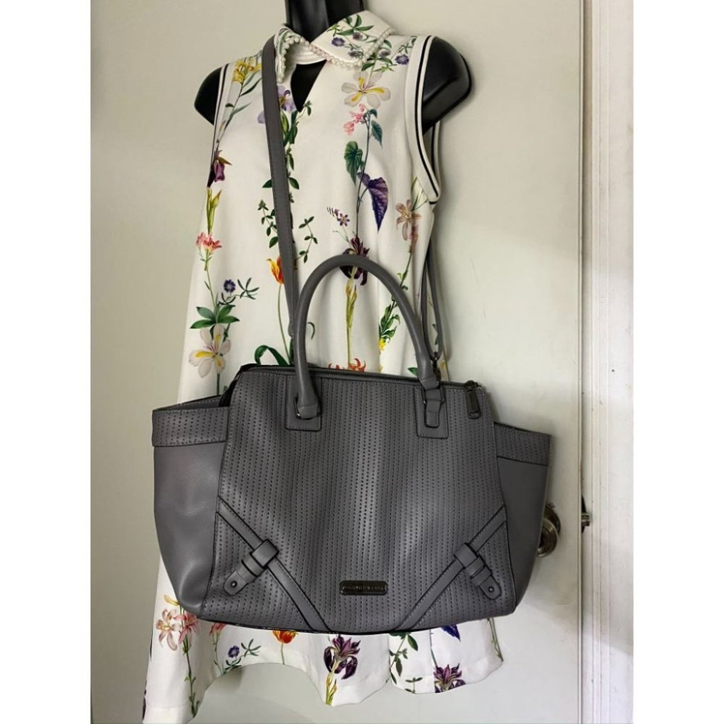 Steve Madden Gray Large Tote Bag