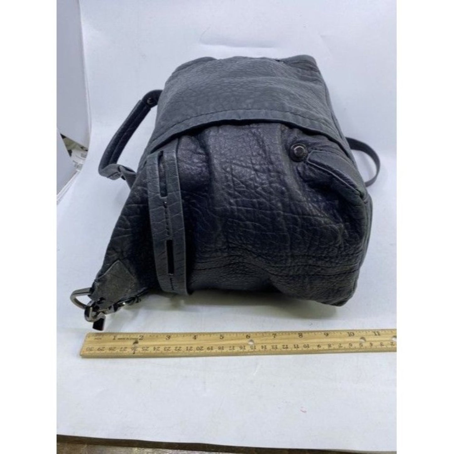 Botkier Large Convertible City Black Pebbled Leather Cross Body Bag
