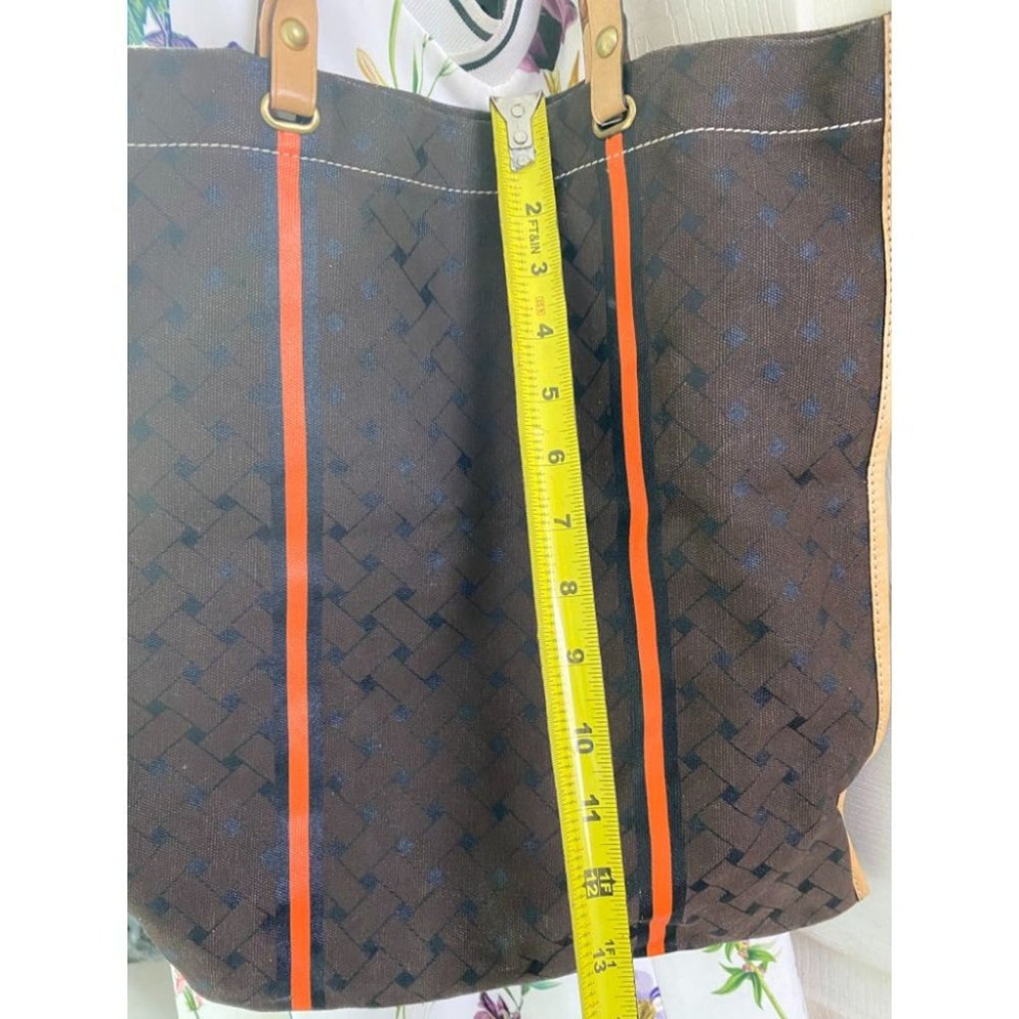 Cole Haan Brown Large Nylon Tote Bag