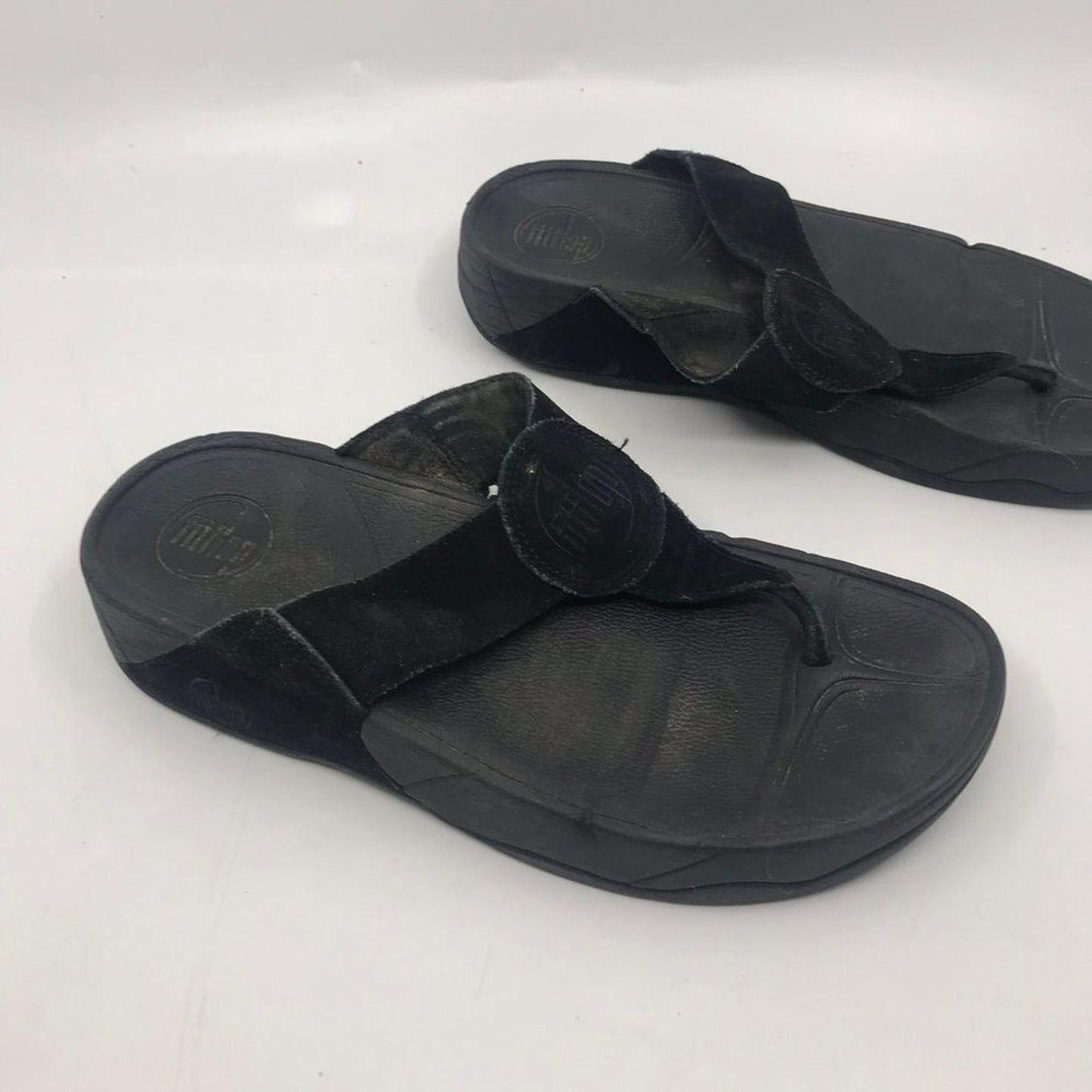 Fitflop Black Strap Sandals Size: US 7