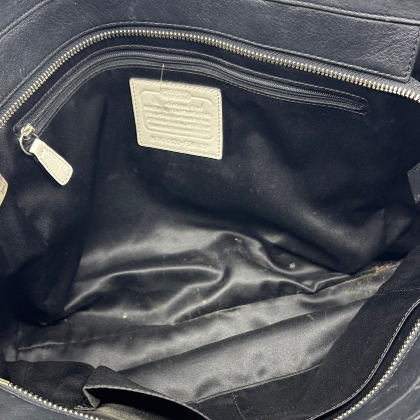 Coach Black and Tan Tote Bag