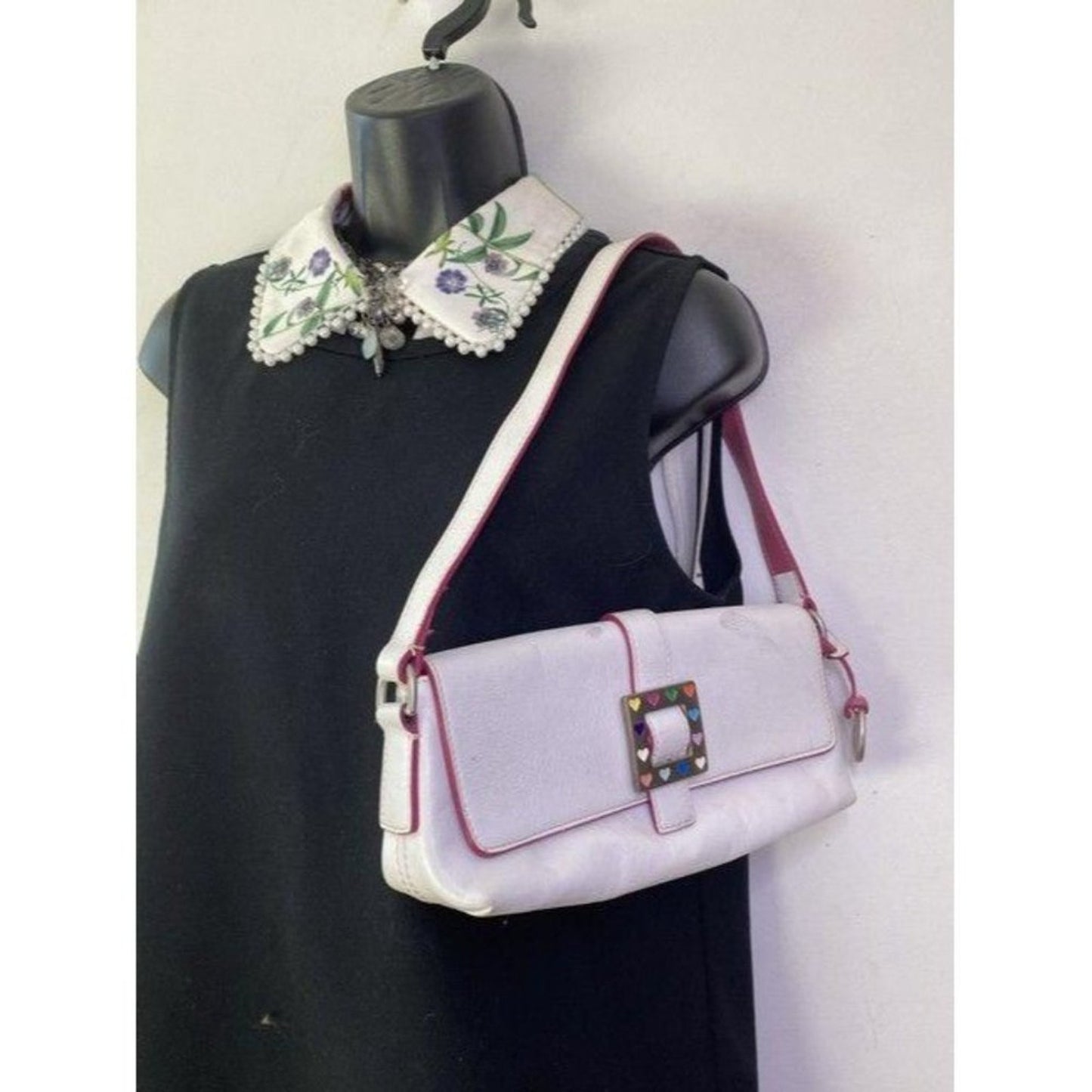 dooney and bourke mini purse white leather tote