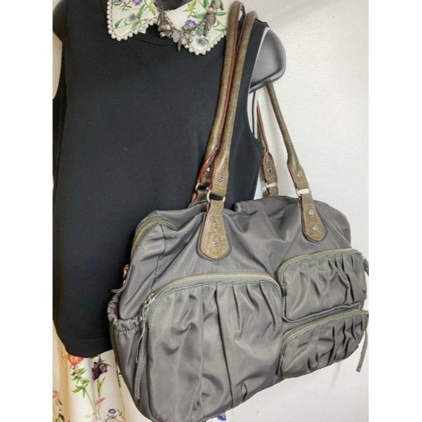 mz wallace bag black fabric tote