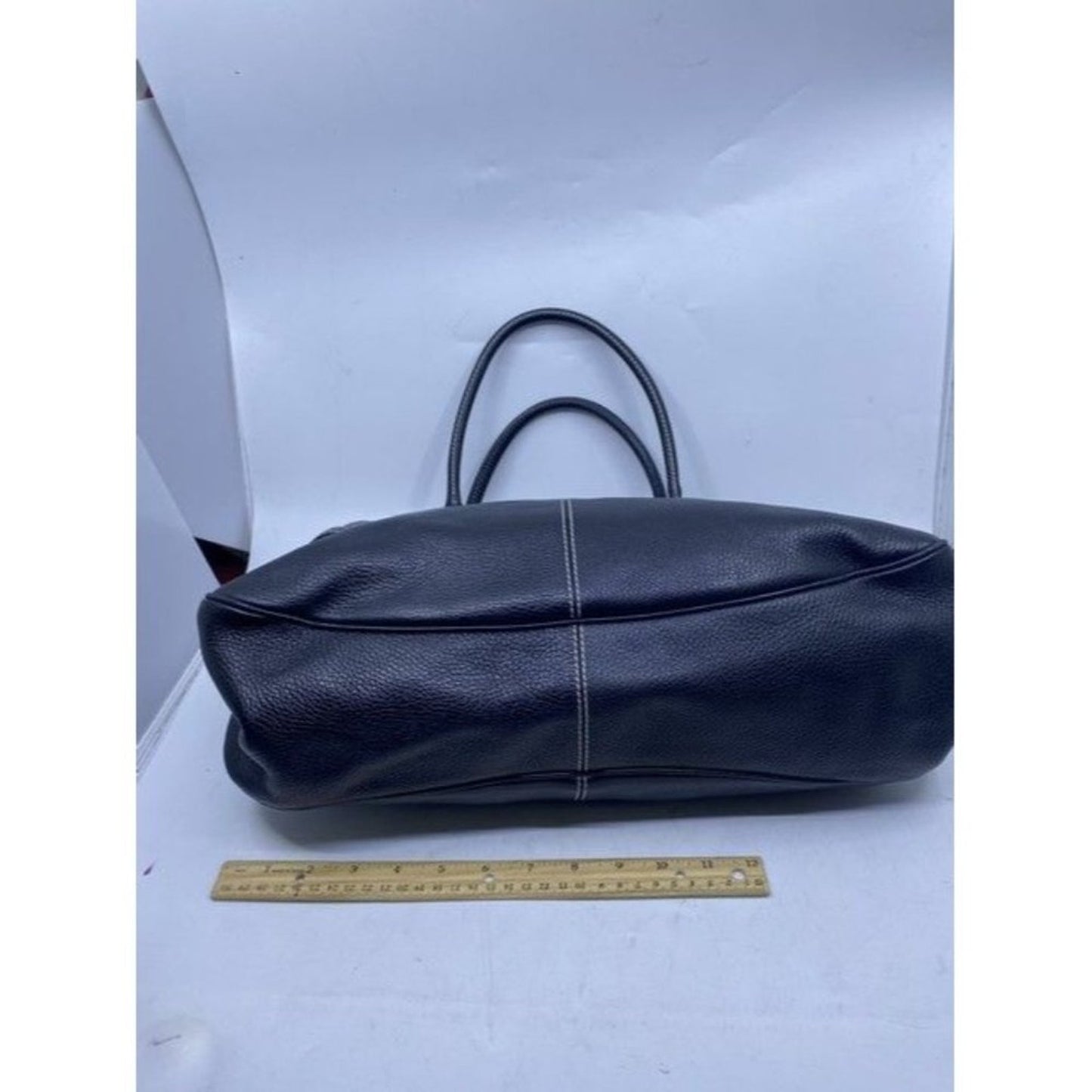 Tod S Drawstring Black Leather Shoulder Bag