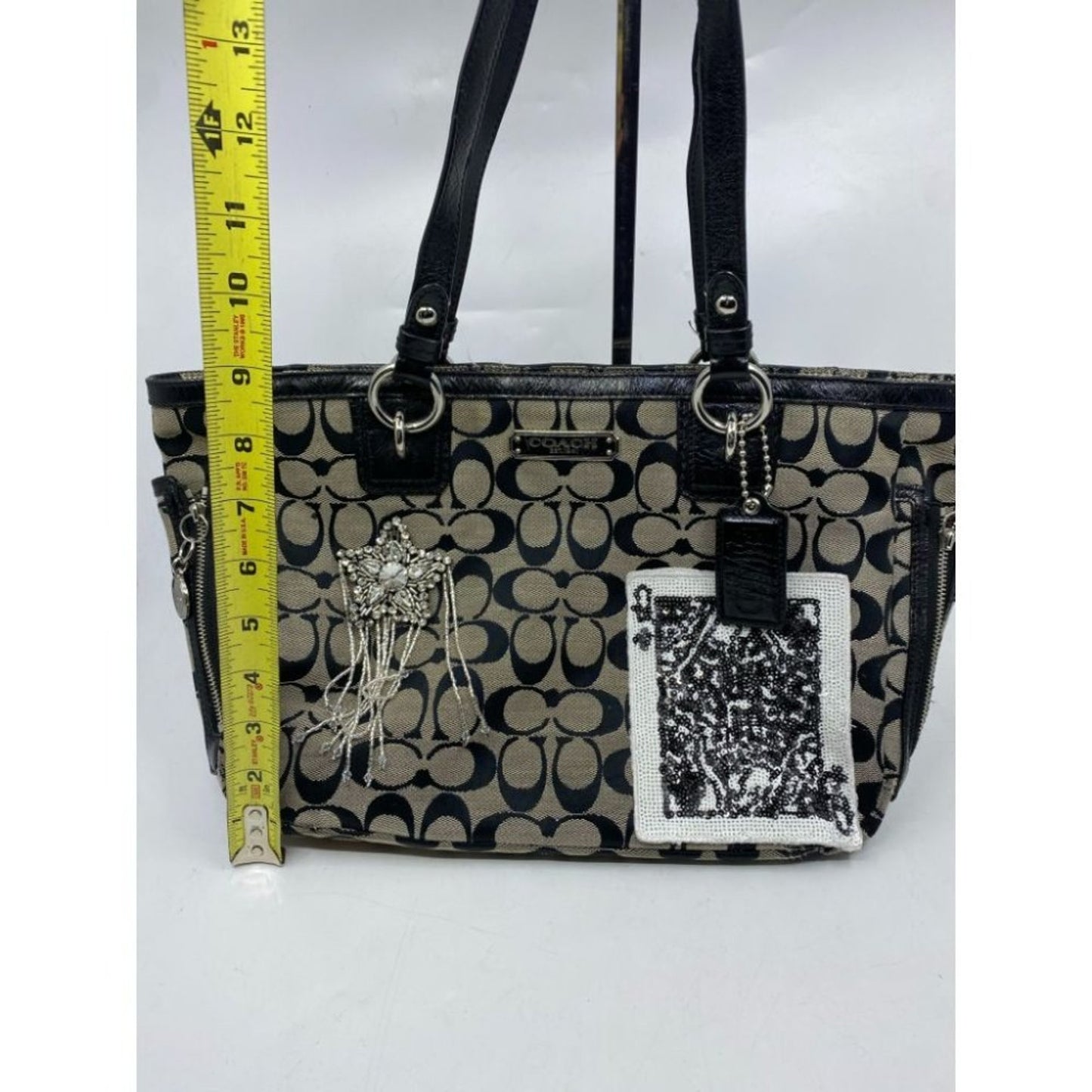 Coach Black Tote Bag Customized W/ embellishments4