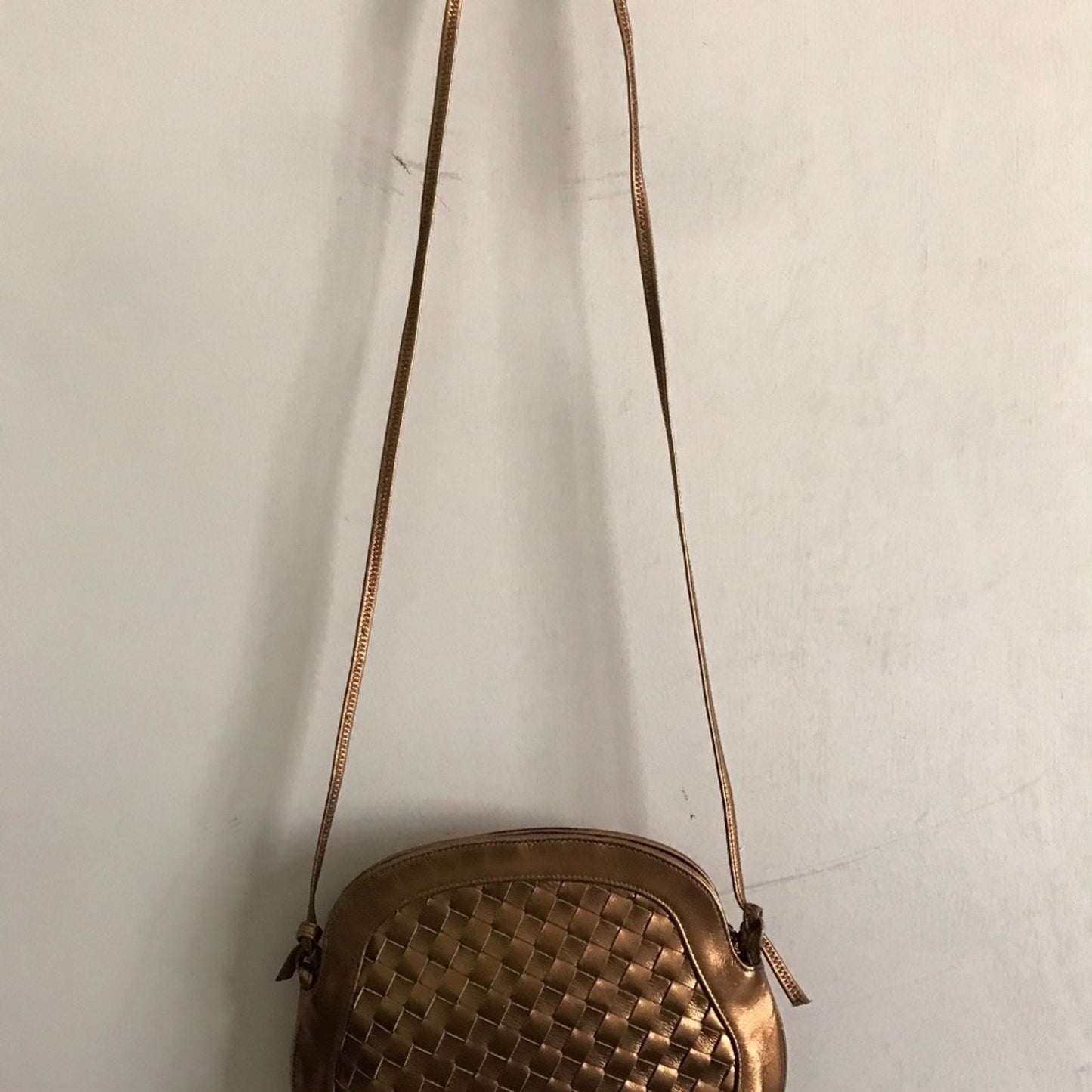 Mr. Jay Vintage leather weave crossbody