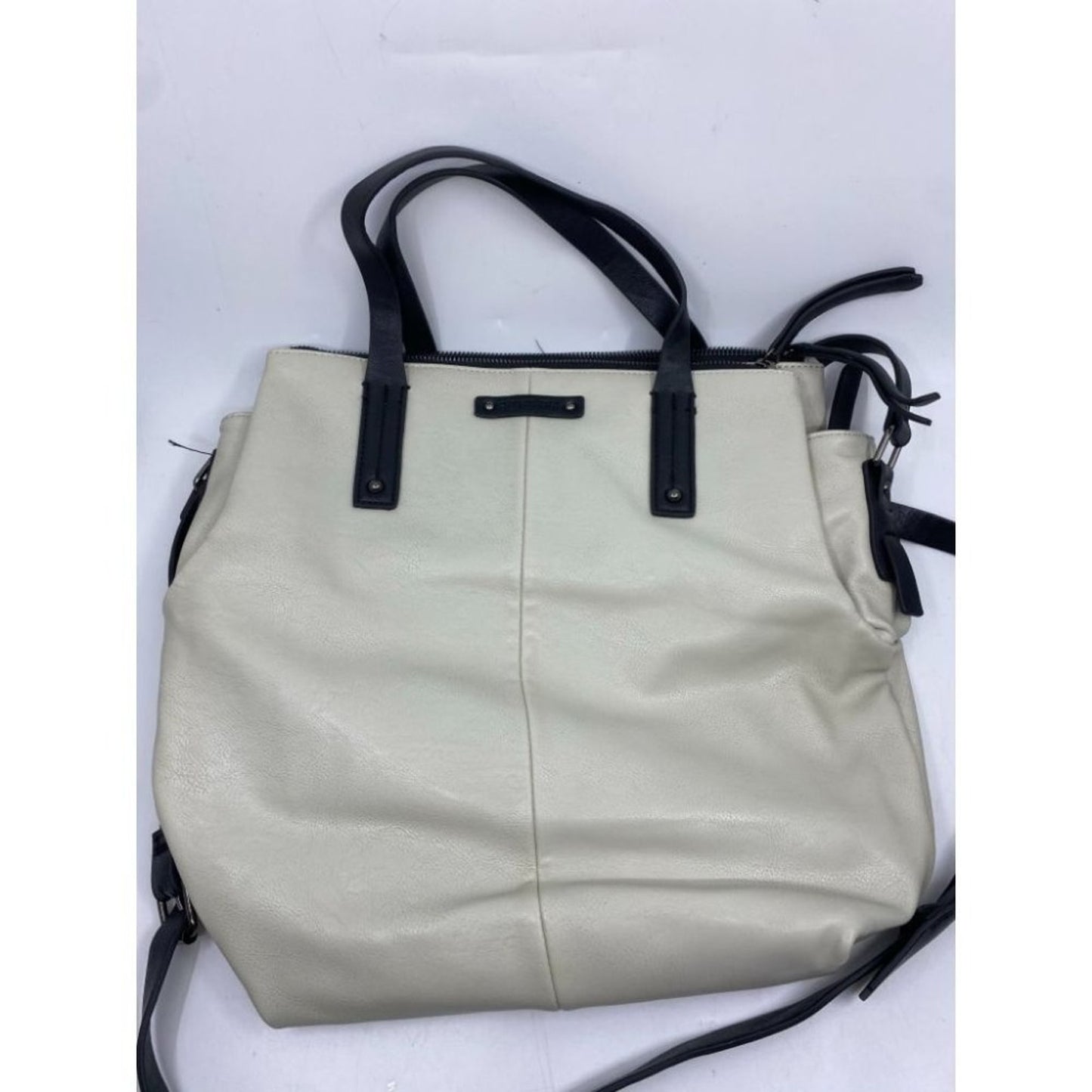 Kenneth Cole White Large Leather Crossbody Bag