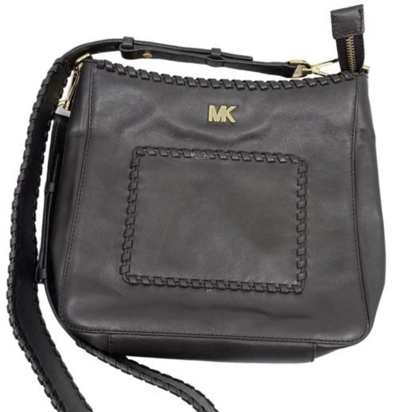 Like New Michael Kors Woven Seemed Crossbody Bag