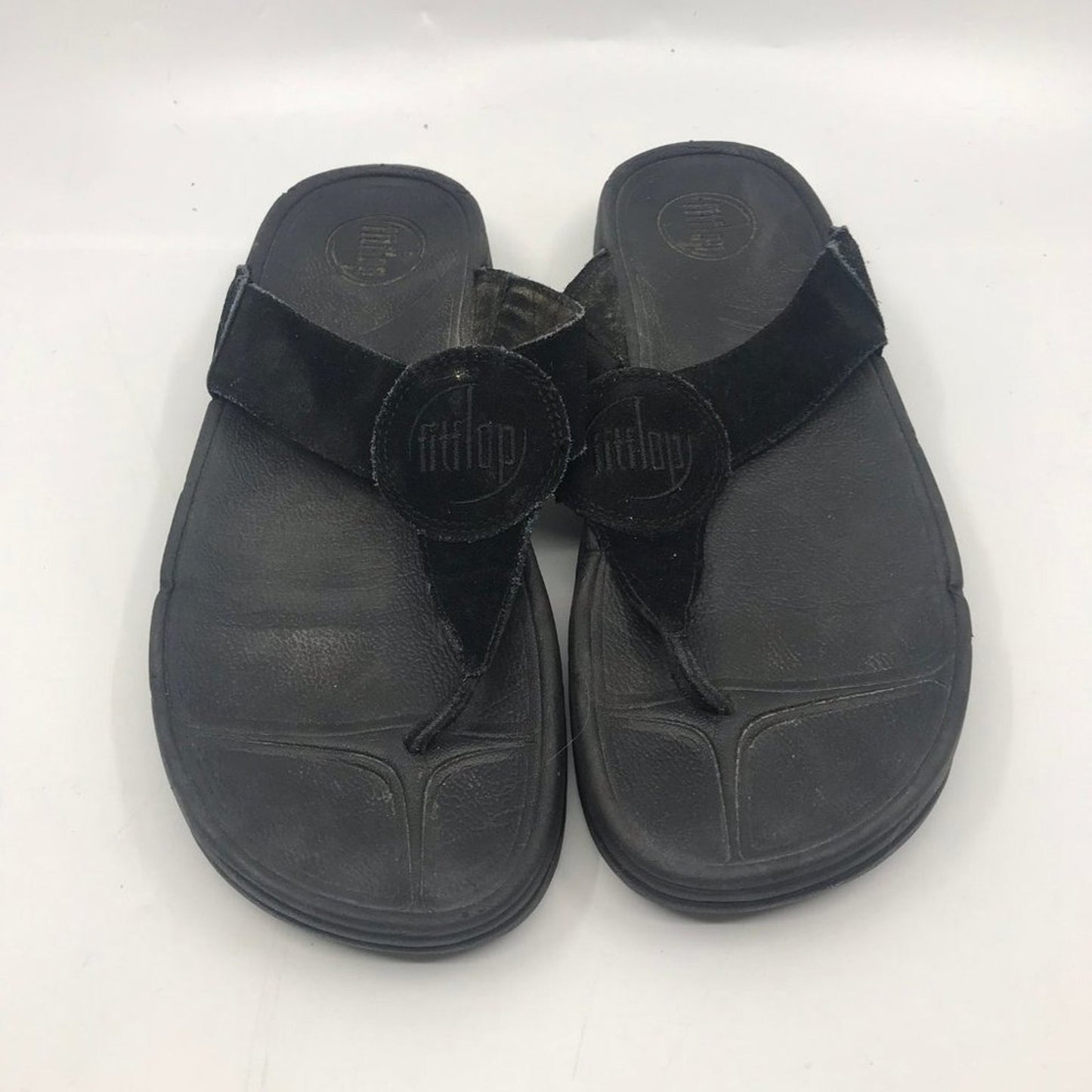 Fitflop Black Strap Sandals Size: US 7