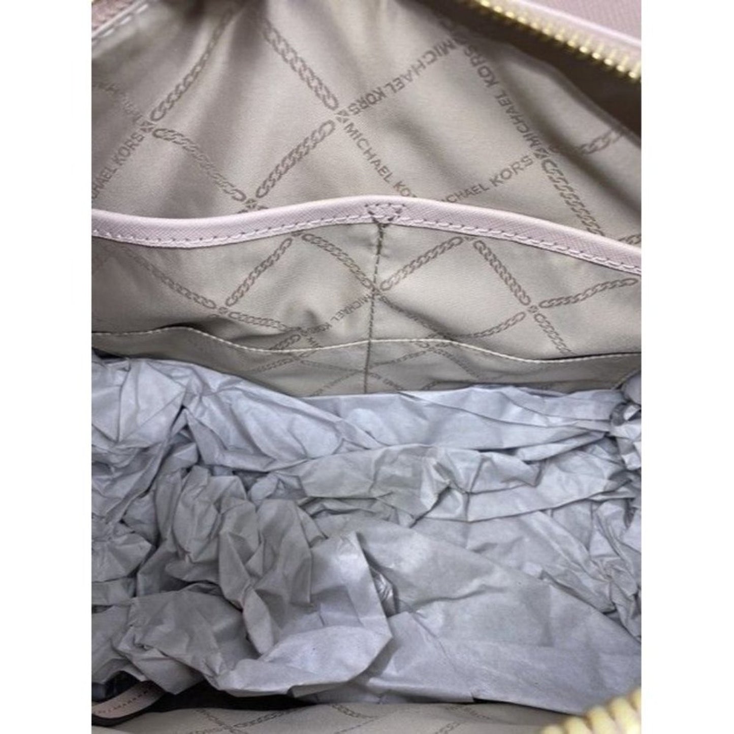 Michael Kors New Cleo Medium Satchel Soft Pink Saffiano Leather Cross Bo…