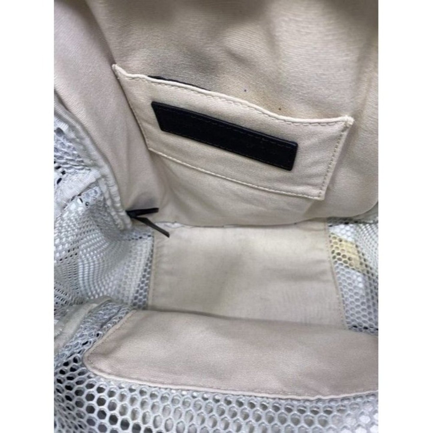 Rebecca Minkoff Net Mini Mab White Leather Backpack