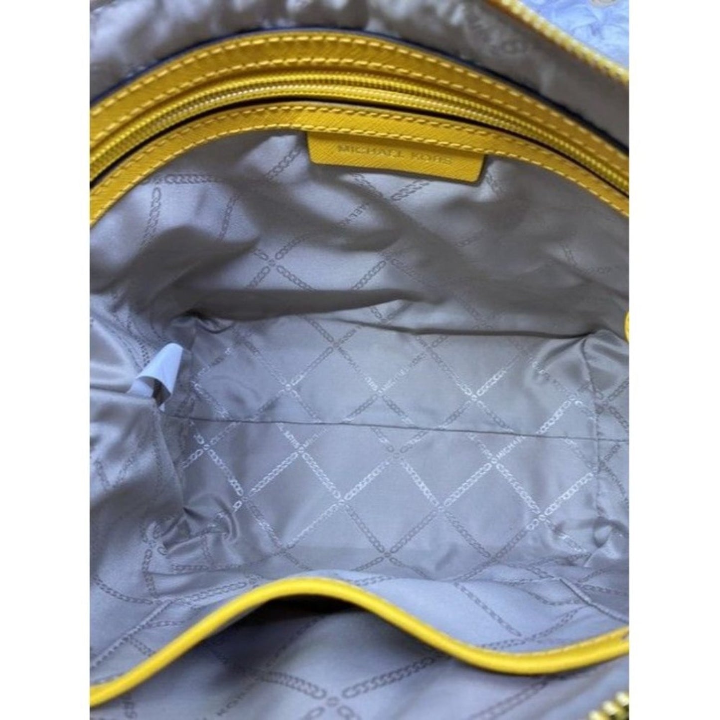 Michael Michael Kors Small Sullivan Convertible Top Zip Tote Yellow Leat…