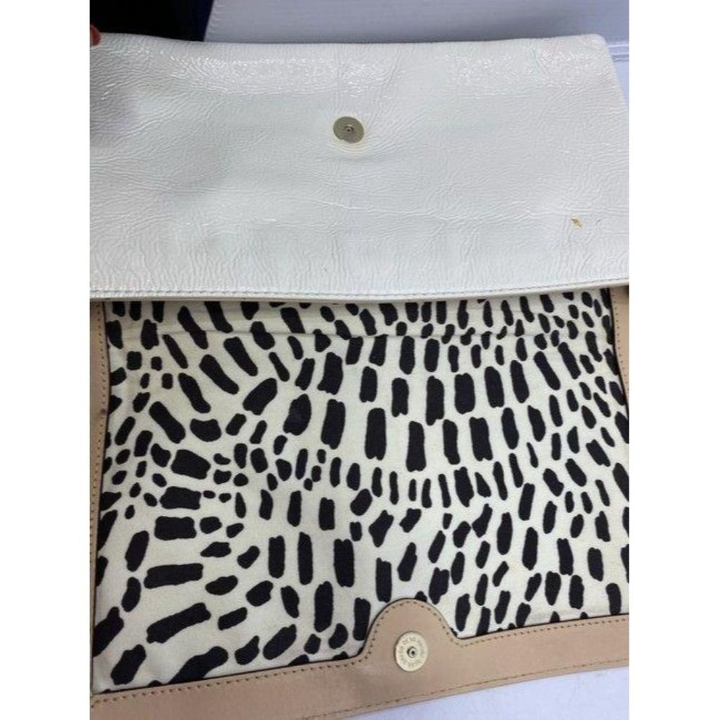 kate spade cream patent leather shoulder bag