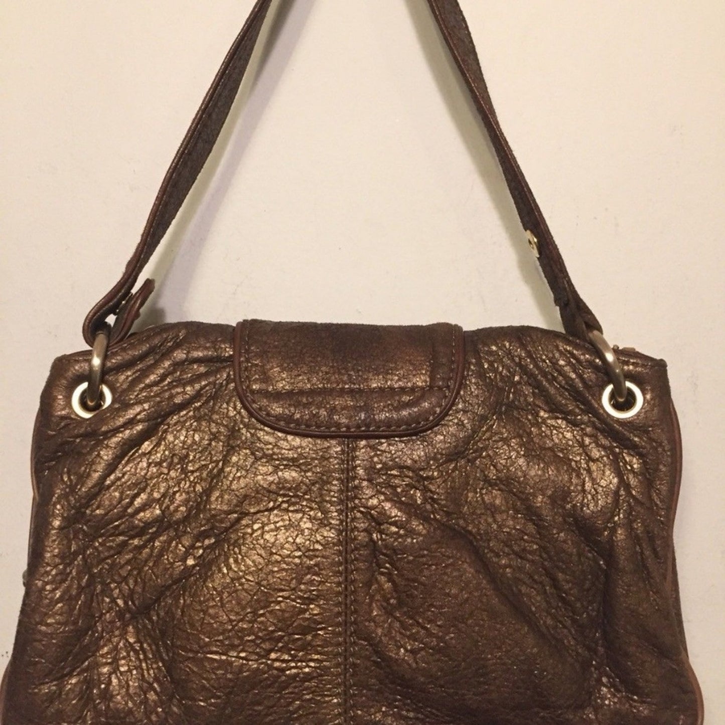 BOTKIER Mini Brown W/ Bronze Shimmer Clutch/ Mini
