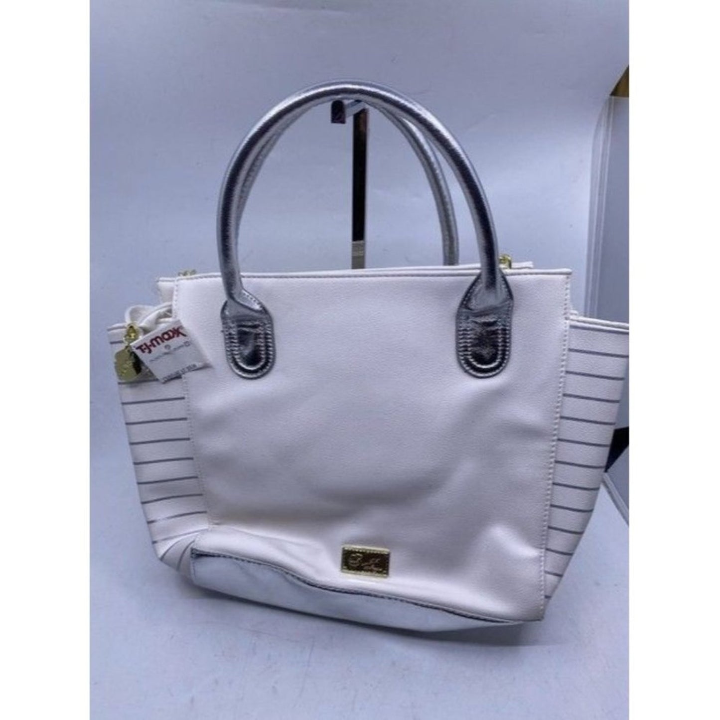 Betsey Johnson Love Kissing Unicorn White Faux Lea