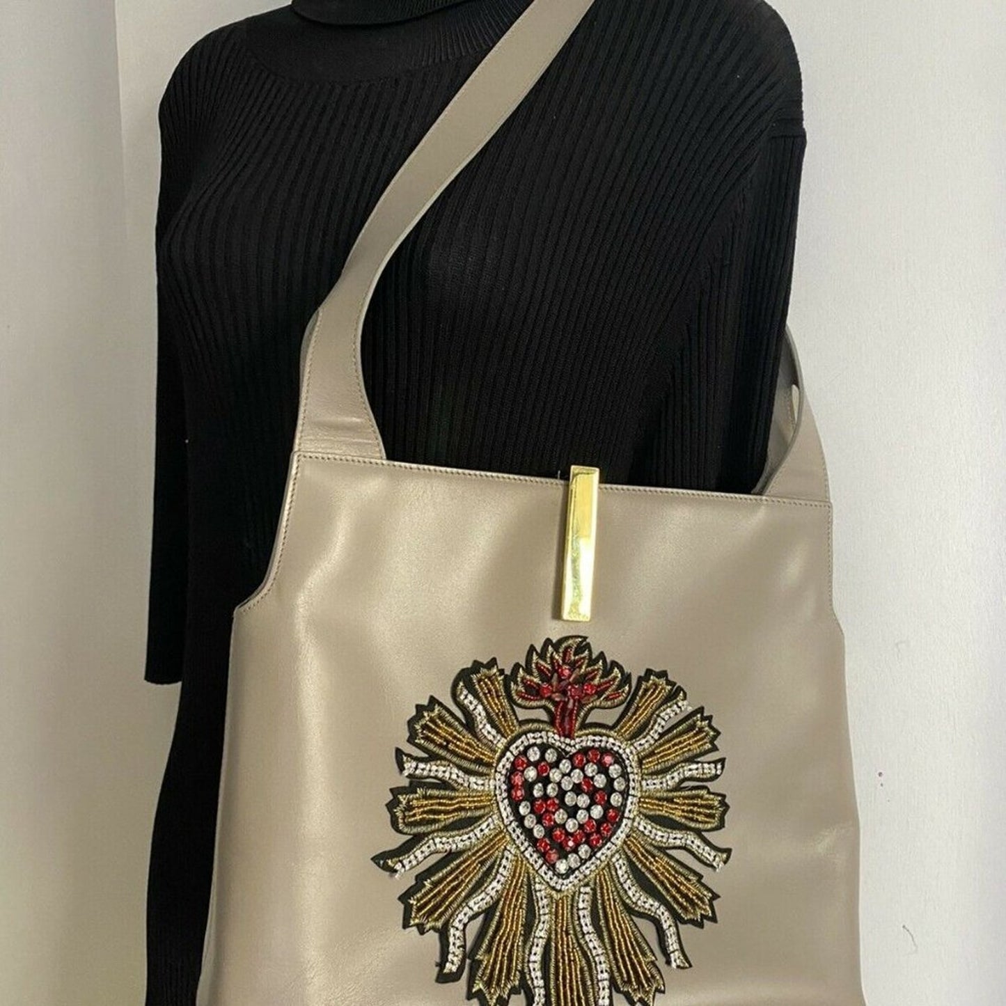 GUCCI Vintage Leather Shoulder bag Customized W/ D
