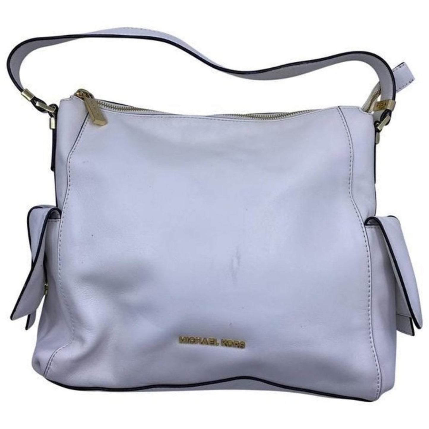 michael kors msrp white leather shoulder bag