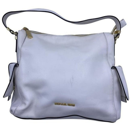 michael kors msrp white leather shoulder bag