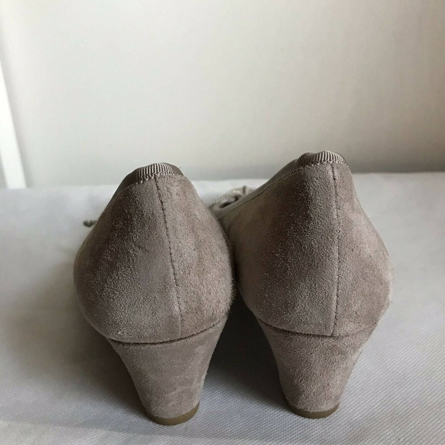 MASCARO Nude Wedge Shoes