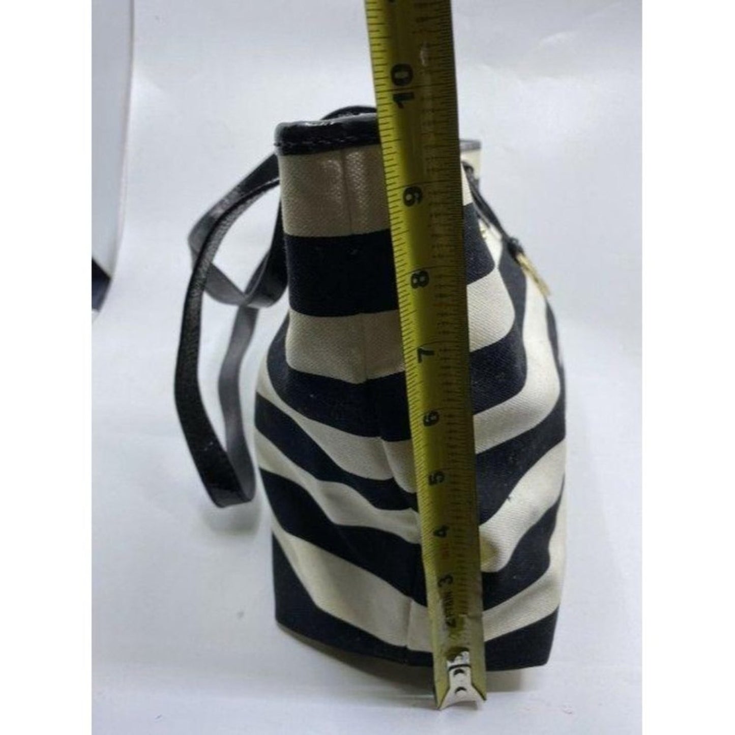 michael kors shopping nautical fabric black white