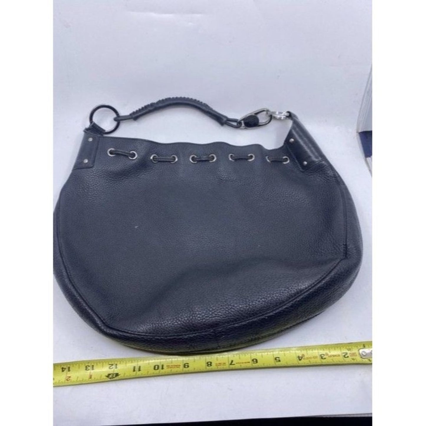 Gucci Hobo Vintage Drawstring Black Calfskin Backpack