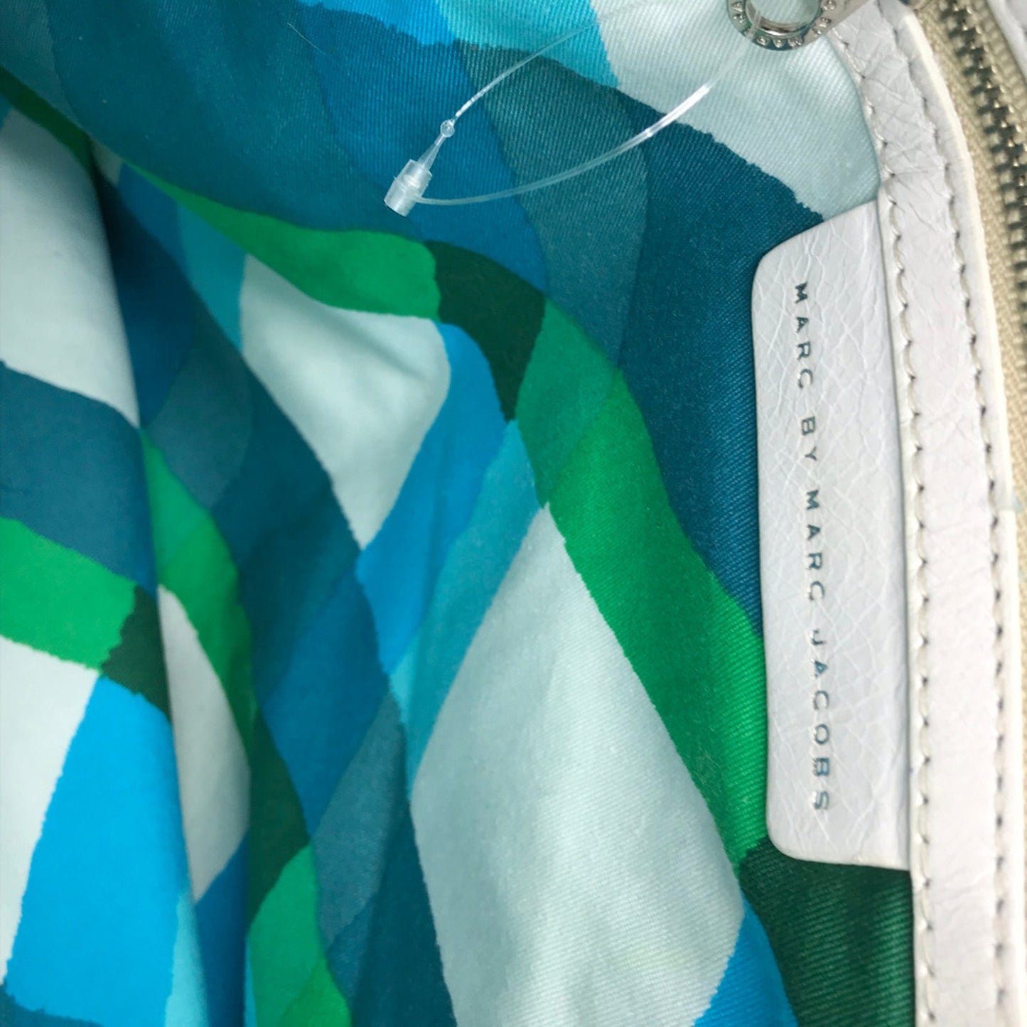 MARC JACOBS White Leather Bucket Bag