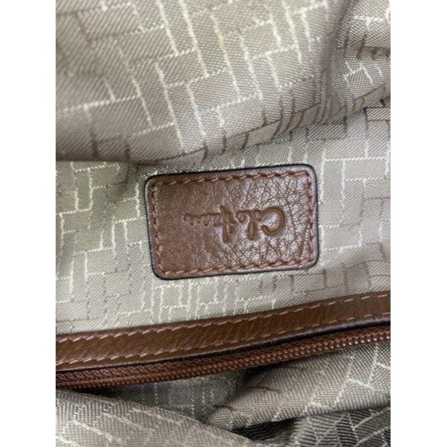 cole haan brown leather shoulder bag