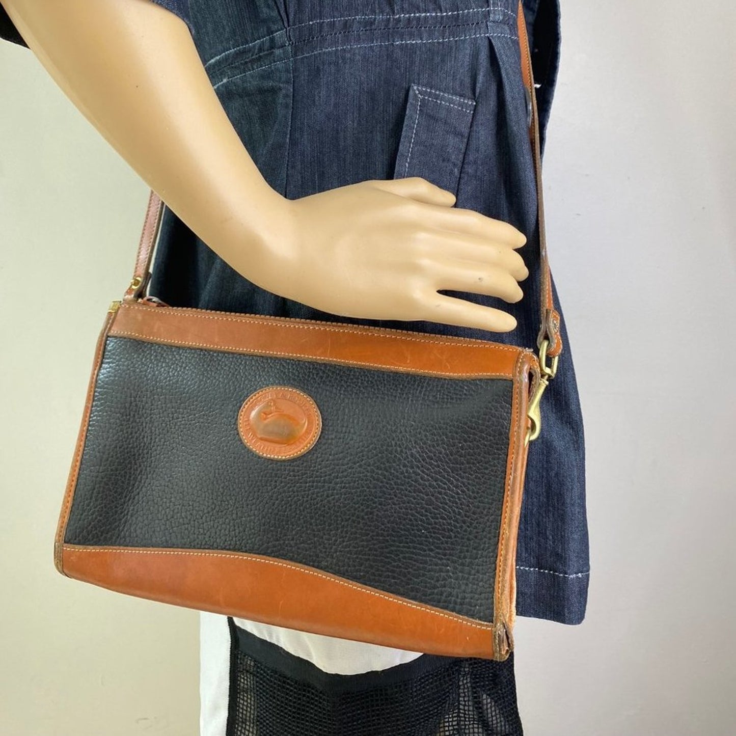 DOONEY & BOURKE Black All Weather Leather Bag
