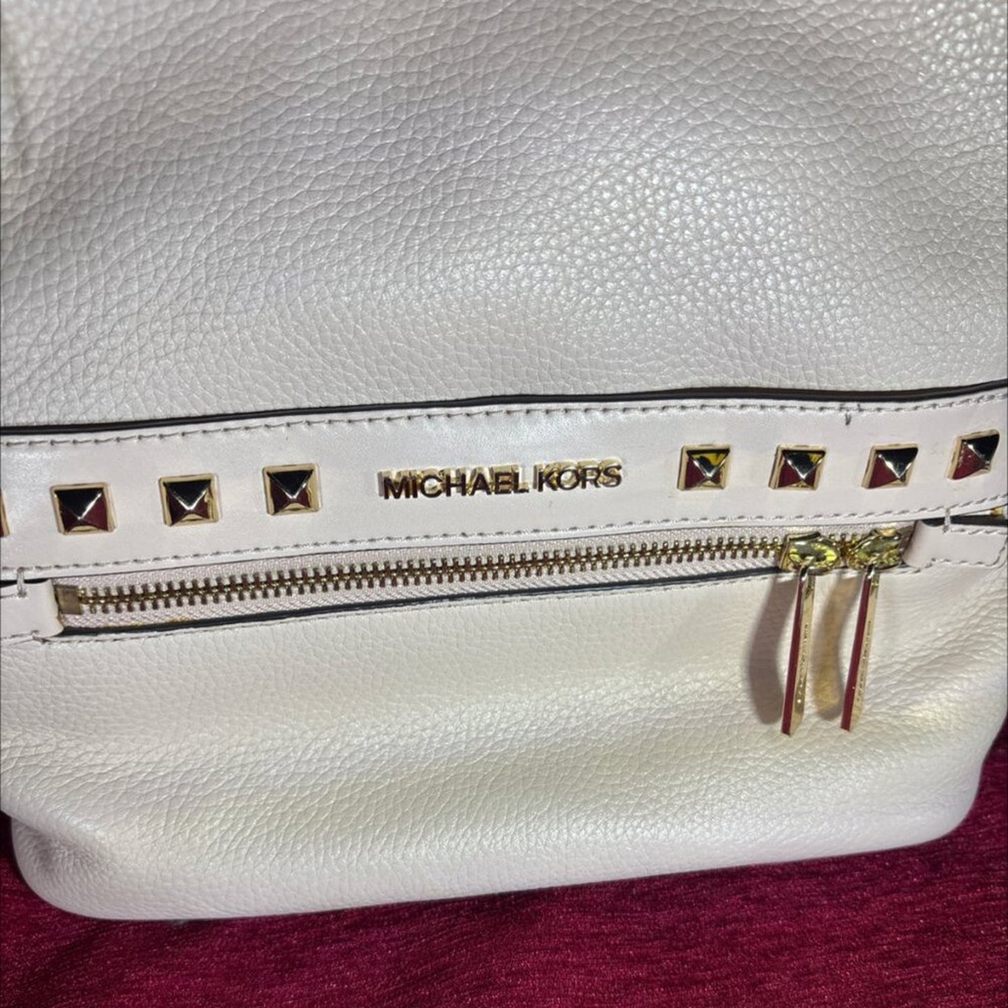 NWOT Michael Kors Abbey Backpack - Off-White