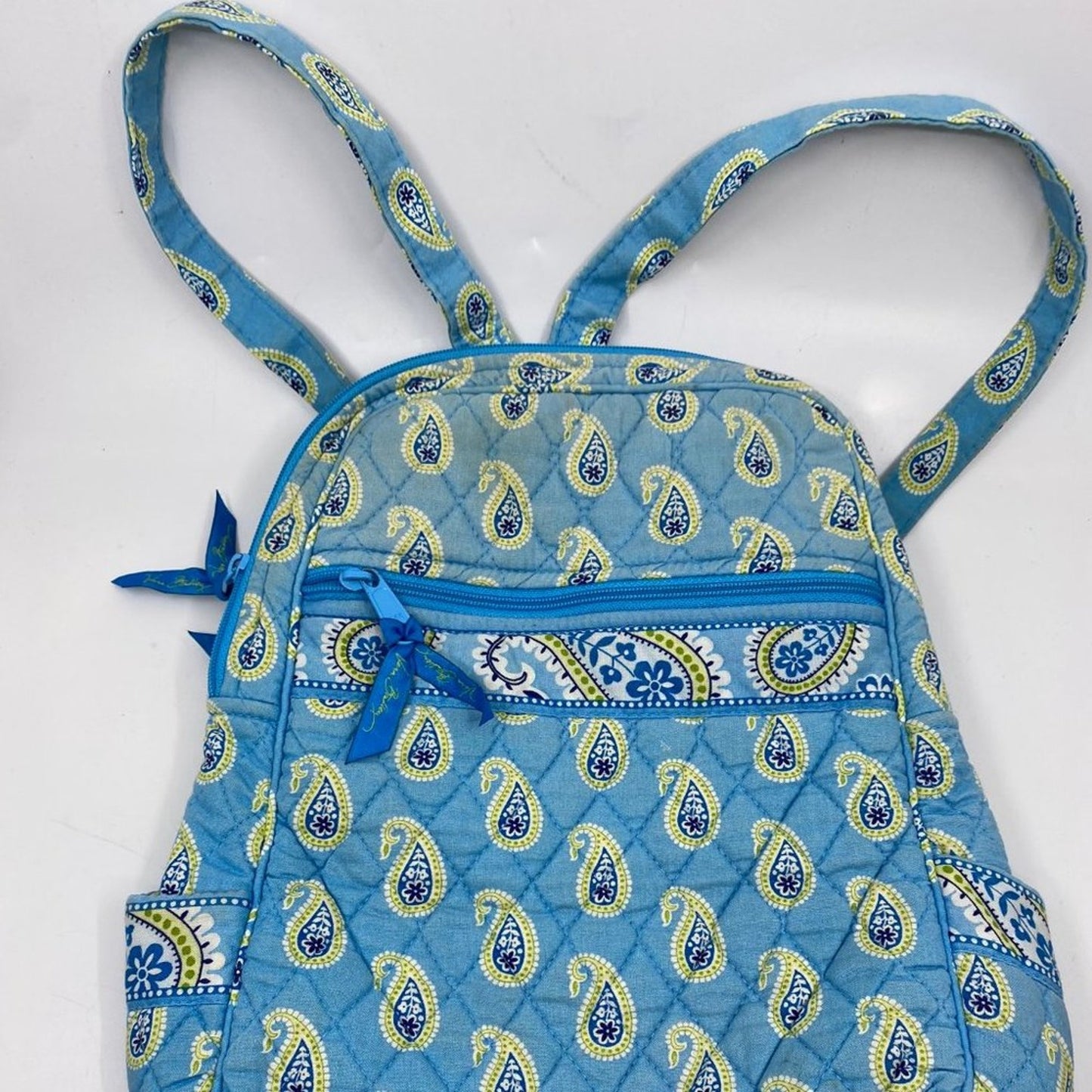 VERA BRADLEY Light Blue Fabric Small Backpack