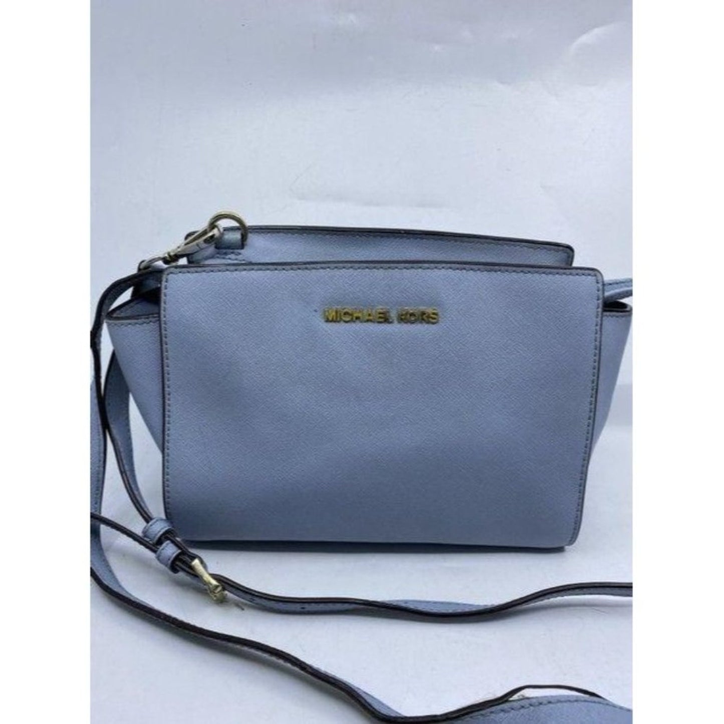 michael kors small blue cross body bag