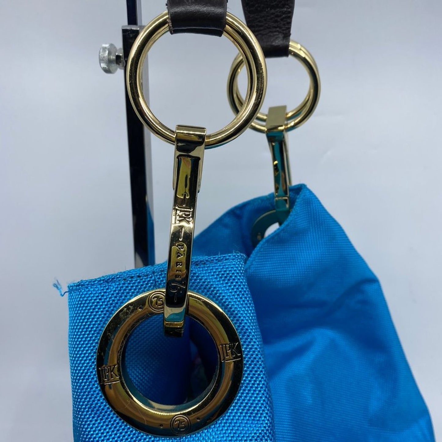 JPK Paris Blue Nylon Shoulder Bag