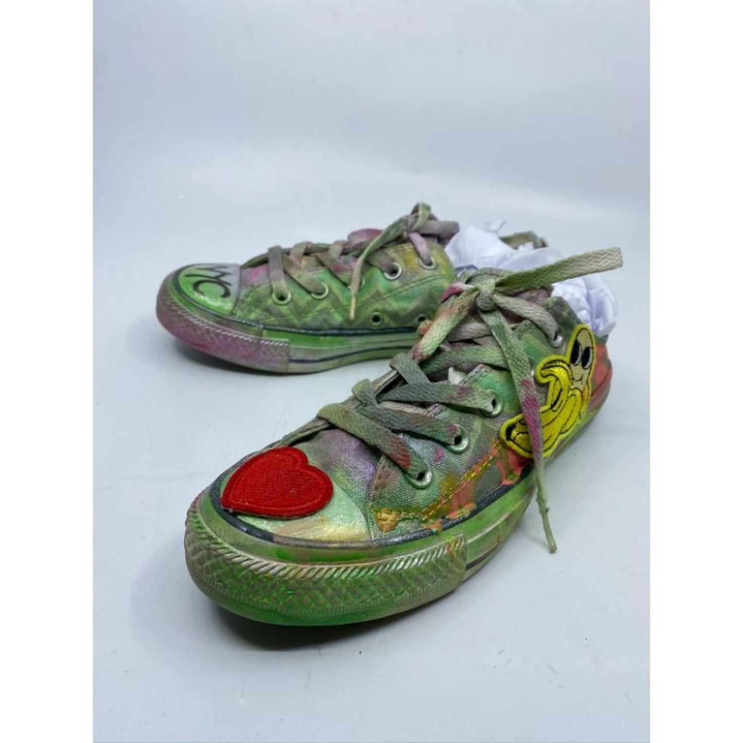 Converse Sneakers Customized Multi Color Women's 6